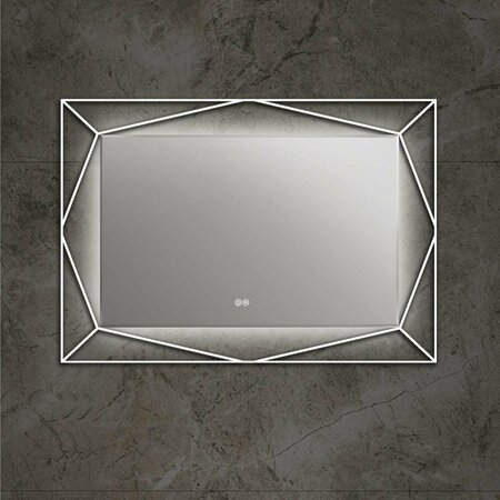 TAPIS RUGS Speculo Back Lit LED Mirror 6000K Daylight White - 39 in. TA3362613